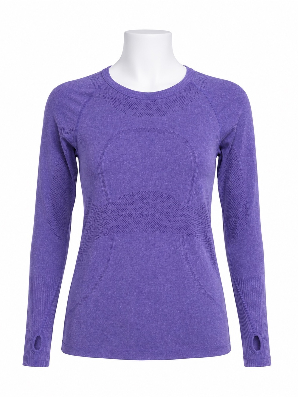 Size 6 Lululemon Run Swiftly Tech Long Sleeve Power Purple Thumbhole Top